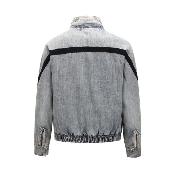 new 2021 latest autumn vintage-washed denim quilted bomber jacket winter thick trucker jackets double spread collar split cuffs oidp c9db, White;black
new 2021 latest autumn vintage-washed denim quilted bomber jacket winter thick trucker jackets double spread collar split cuffs oidp c9db, White;black