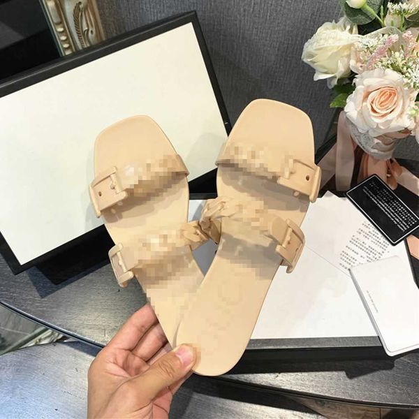 luxury belt designer flat slippers 5 colors lady beach shoes candy color jelly platform slides ladies sandals patent leather slipper-es, Black
luxury belt designer flat slippers 5 colors lady beach shoes candy color jelly platform slides ladies sandals patent leather slipper-es, Black