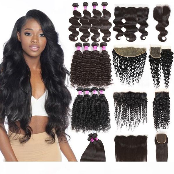brazilian virgin hair wefts straight human hair bundles with closure deep wave hair weaves with frontal accessories body wave extensions, Black
brazilian virgin hair wefts straight human hair bundles with closure deep wave hair weaves with frontal accessories body wave extensions, Black
