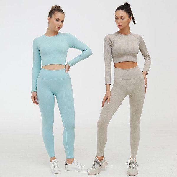 ribbed seamless yoga set sport outfit for woman gym clothing fitness long sleeve crop high waist leggings running sportswear, White;red
ribbed seamless yoga set sport outfit for woman gym clothing fitness long sleeve crop high waist leggings running sportswear, White;red