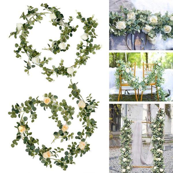 decorative flowers & wreaths 2m artificial eucalyptus with rose garland hanging rattan vertical garden home table party wedding backdrop wal
decorative flowers & wreaths 2m artificial eucalyptus with rose garland hanging rattan vertical garden home table party wedding backdrop wal