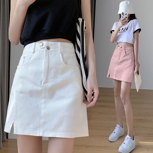 skirts spring summer korean candy color high waist split a-line denim bag hip skirt women, Black
skirts spring summer korean candy color high waist split a-line denim bag hip skirt women, Black