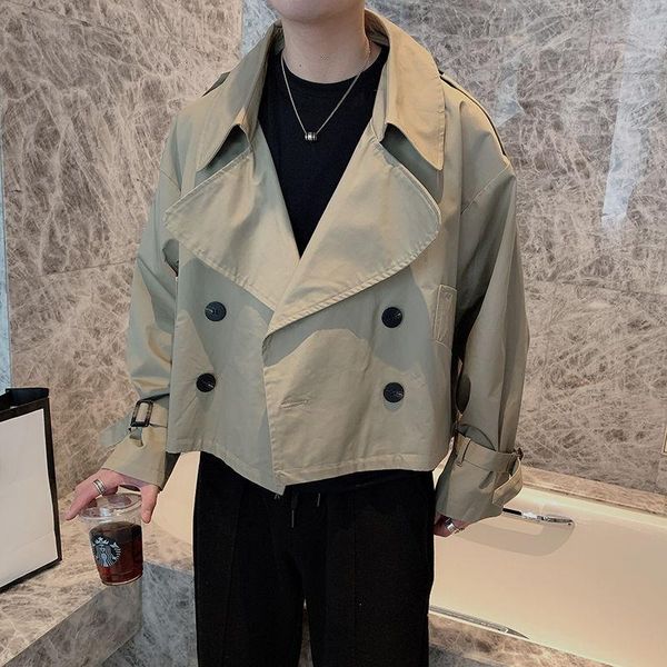 men's jackets korean short jacket slim fashion retro double-breasted casual men streetwear society mens coat m-3xl, Black;brown
men's jackets korean short jacket slim fashion retro double-breasted casual men streetwear society mens coat m-3xl, Black;brown