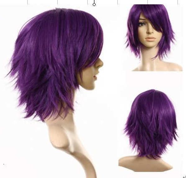 main santa cos wig purple inverted short hair sunspot basketball ziyuandun fq001a-5, Black
main santa cos wig purple inverted short hair sunspot basketball ziyuandun fq001a-5, Black