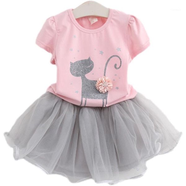 clothing sets 2021 spring and summer little girl 2-piece cat pattern short-sleeved round neck mesh skirt, White
clothing sets 2021 spring and summer little girl 2-piece cat pattern short-sleeved round neck mesh skirt, White