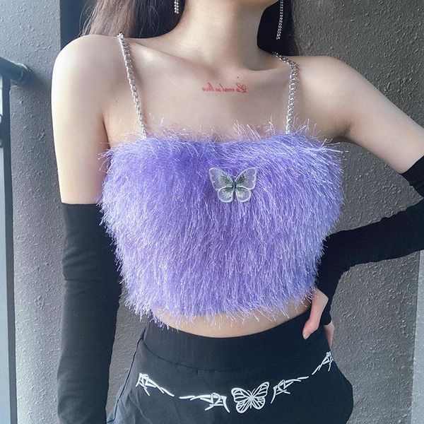 women's tanks & camis 2021 est summer ladies girls fuzzy camisole 3d butterfly trendy chain strap sleeveless backless wild short cami t, White
women's tanks & camis 2021 est summer ladies girls fuzzy camisole 3d butterfly trendy chain strap sleeveless backless wild short cami t, White