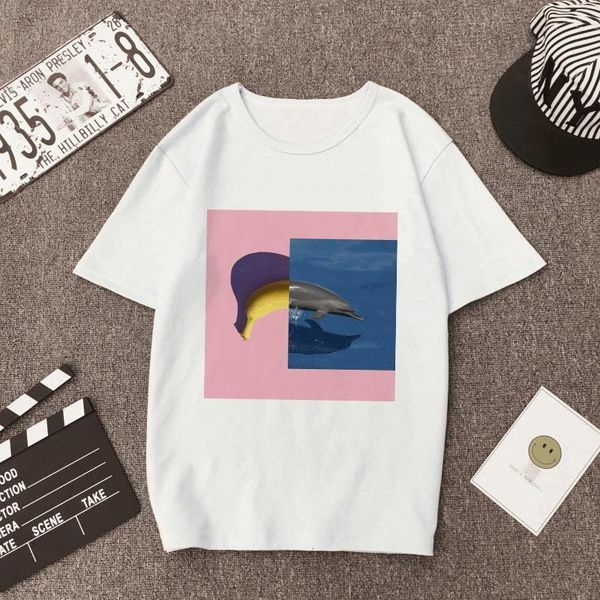 women's t-shirt cartoon puzzle korean shirt style harajuku printing series short-sleeved t-shirt women's drop shipping, White
women's t-shirt cartoon puzzle korean shirt style harajuku printing series short-sleeved t-shirt women's drop shipping, White