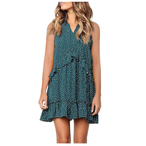 casual dresses dot print chiffon tank dress for women summer beach sleeveless swing high waist a-line mini sundress, Black;gray
casual dresses dot print chiffon tank dress for women summer beach sleeveless swing high waist a-line mini sundress, Black;gray