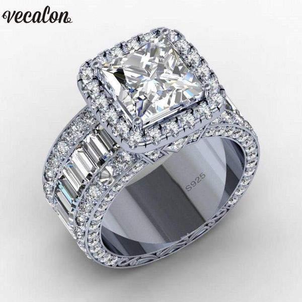 wedding rings vecalon vintage ring 925 sterling silver princess cut 3ct 5a zircon cz engagement band for women finger jewelry, Slivery;golden
wedding rings vecalon vintage ring 925 sterling silver princess cut 3ct 5a zircon cz engagement band for women finger jewelry, Slivery;golden