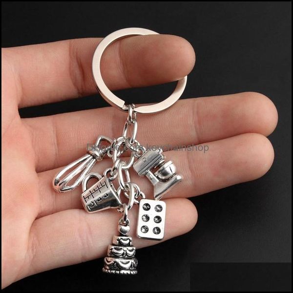 keychains fashion accessories dessert keychain baking key ring cake egg beater blender measuring cup mods chain for chef gifts jewelry drop, Silver
keychains fashion accessories dessert keychain baking key ring cake egg beater blender measuring cup mods chain for chef gifts jewelry drop, Silver