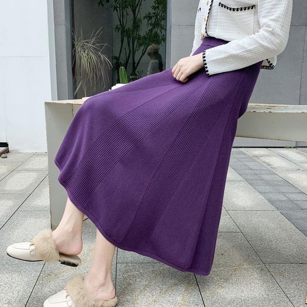 skirts 2021 autumn winter korean high waist slim stretch simple wild casual big swing women a-line knitted long skirt, Black
skirts 2021 autumn winter korean high waist slim stretch simple wild casual big swing women a-line knitted long skirt, Black