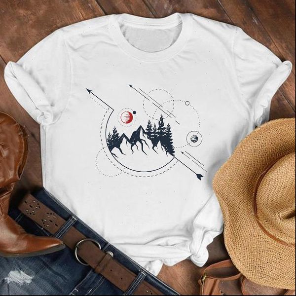 women lady mountain hiking camper geometric 90s fashion shirt clothes womens female print t tshirt tee graphic t shirt, White
women lady mountain hiking camper geometric 90s fashion shirt clothes womens female print t tshirt tee graphic t shirt, White