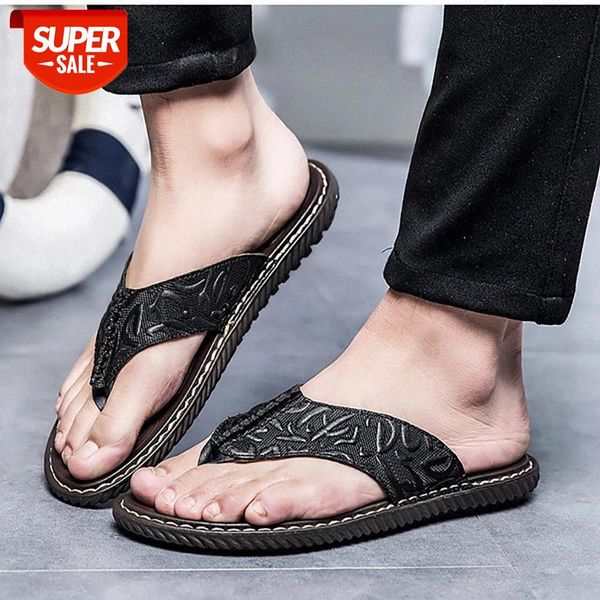2020 mens flip flops summer slippers men outdoor non slip flat sandal men pu leather brand comfortable male beach #ft6d, Black
2020 mens flip flops summer slippers men outdoor non slip flat sandal men pu leather brand comfortable male beach #ft6d, Black