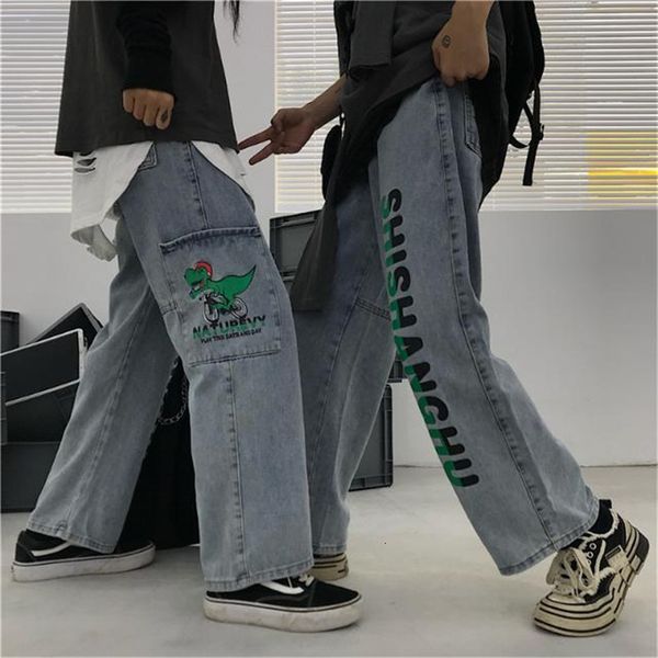 2021 new de brim dos homens do dinossauro carta impresso carga calas moda retro baggy hip hop jeans harajuku alta rua cala casual 06n7, Black
2021 new de brim dos homens do dinossauro carta impresso carga calas moda retro baggy hip hop jeans harajuku alta rua cala casual 06n7, Black