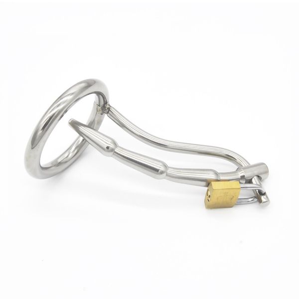 super stainless steel male chastity device with urinary plugcock cagevirginity lockpenis ringpenis lockcock ring new
super stainless steel male chastity device with urinary plugcock cagevirginity lockpenis ringpenis lockcock ring new
