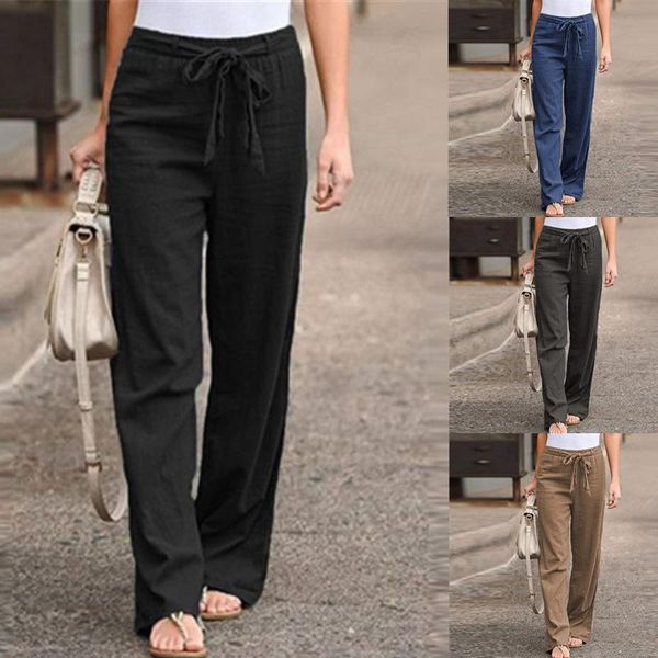 women's pants & capris elastic cotton and linen wide-leg loose trousers women for size clothes fashion bottoms, Black;white
women's pants & capris elastic cotton and linen wide-leg loose trousers women for size clothes fashion bottoms, Black;white