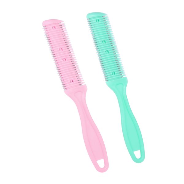 2 pcs professional hair razor comb scissor shaving blades hair razor cutting thinning comb diy thinning trimmer random color
2 pcs professional hair razor comb scissor shaving blades hair razor cutting thinning comb diy thinning trimmer random color