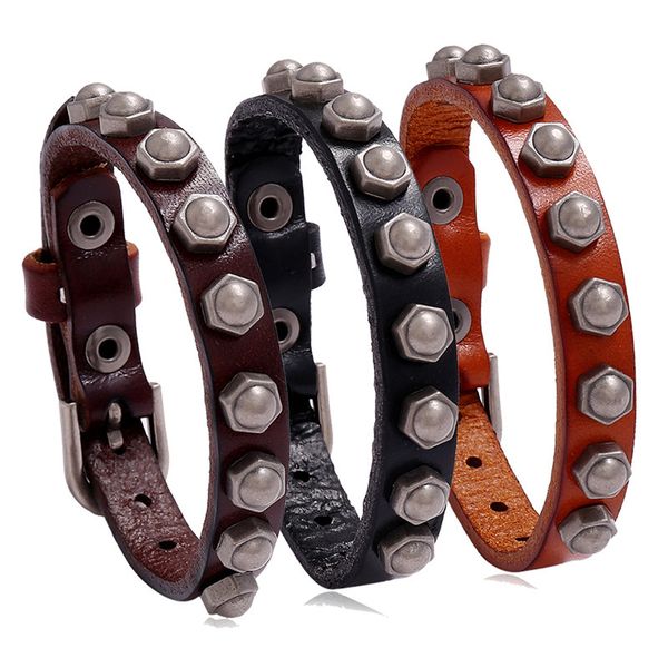 bangles bracelet jewelry cowhide exquisite personality versatile men's and women's, Black
bangles bracelet jewelry cowhide exquisite personality versatile men's and women's, Black