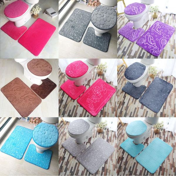 bath mats flannel bathroom toilet three-piece carpet non-slip absorbent floor mat combination 3-piece set
bath mats flannel bathroom toilet three-piece carpet non-slip absorbent floor mat combination 3-piece set