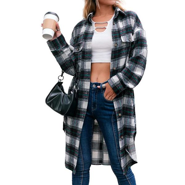 women's jackets women plaid coat long sleeve lapel neck buttons overcoat casual party fall spring, Black;brown
women's jackets women plaid coat long sleeve lapel neck buttons overcoat casual party fall spring, Black;brown
