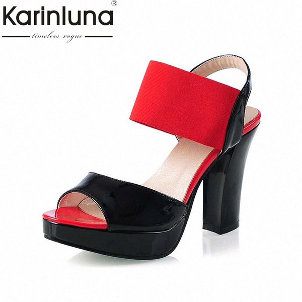 karinluna big size 30 43 high heel sandals 2017 women stretch fabrics elastic band ankle straps open toe platform shoes woman f4kn#, Black
karinluna big size 30 43 high heel sandals 2017 women stretch fabrics elastic band ankle straps open toe platform shoes woman f4kn#, Black