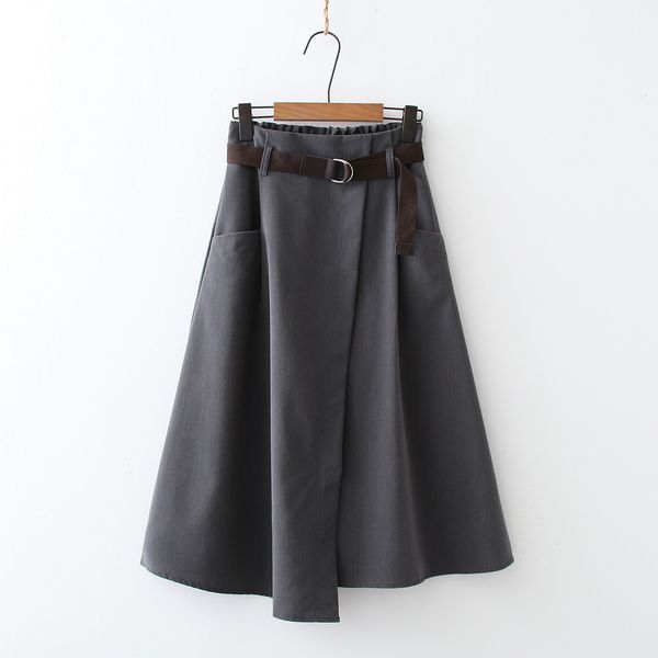 high new 2021 waist summer a-line irregular hem fashion midi length skirt with belt women clothes faldas jupe femme saia 4yf3, Black
high new 2021 waist summer a-line irregular hem fashion midi length skirt with belt women clothes faldas jupe femme saia 4yf3, Black