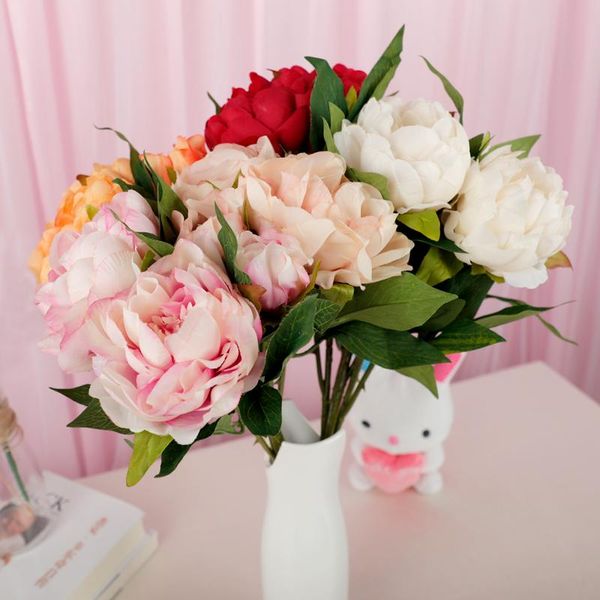 decorative flowers & wreaths 1pc artificial peony flores 3 heads silk artificiales flower for home wedding decoration fake pink
decorative flowers & wreaths 1pc artificial peony flores 3 heads silk artificiales flower for home wedding decoration fake pink