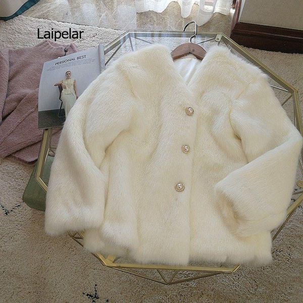 women's fur & faux jacket coat white imitation winter plush 2021 hanbok, Black
women's fur & faux jacket coat white imitation winter plush 2021 hanbok, Black