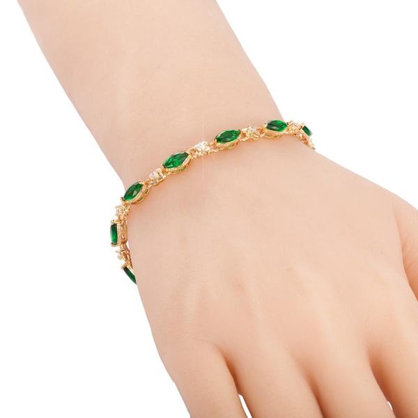 link, chain dainty green austrian zircon bracelets for women gold silver charm crystal bracelet bangles fashion elegant copper jewelry, Black
link, chain dainty green austrian zircon bracelets for women gold silver charm crystal bracelet bangles fashion elegant copper jewelry, Black