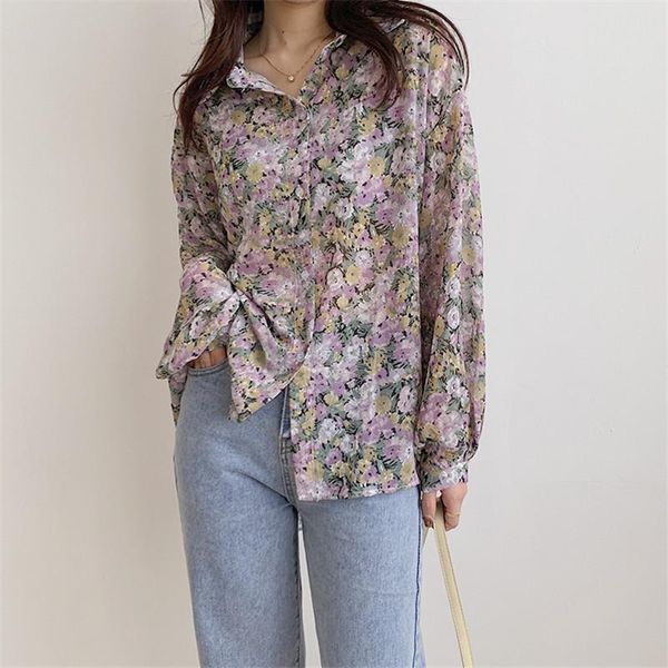 2021 summer new women floral shirt office lady blouse turn-down collar casual female shirts loose full sleeve elegant retro, White
2021 summer new women floral shirt office lady blouse turn-down collar casual female shirts loose full sleeve elegant retro, White