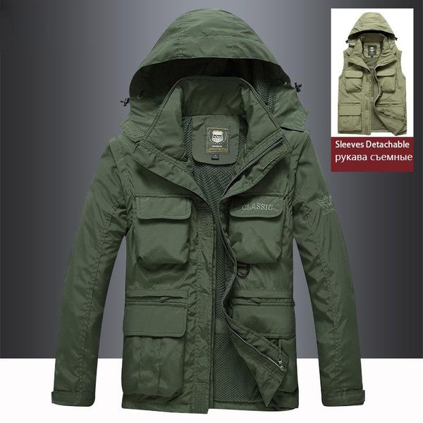 men's jackets 2021 autumn men tactical jacket quick dry 2-in-1 military style army coat male multi pockets hooded windbreaker waterproo, Black;brown
men's jackets 2021 autumn men tactical jacket quick dry 2-in-1 military style army coat male multi pockets hooded windbreaker waterproo, Black;brown
