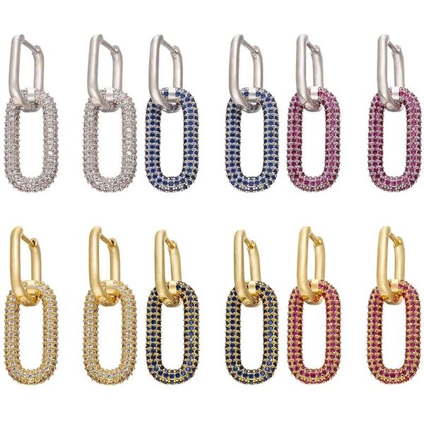 hoop & huggie zhukou one pair earrings women cz jewelry gold /silver color rectangle earring hoops for party birthday gifts model:ve129, Golden;silver
hoop & huggie zhukou one pair earrings women cz jewelry gold /silver color rectangle earring hoops for party birthday gifts model:ve129, Golden;silver