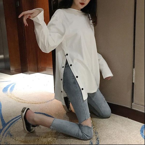 womens t shirts harajuku woman tshirts 2021 new style long sleeved t shirt loose womens shirt wholesale wbxc21, White
womens t shirts harajuku woman tshirts 2021 new style long sleeved t shirt loose womens shirt wholesale wbxc21, White