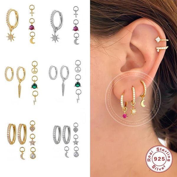 hoop & huggie aide 2021 trend gold+ silver color two earrings+four small pendants moon/star/cross/bead s925 earrings for women aro, Golden;silver
hoop & huggie aide 2021 trend gold+ silver color two earrings+four small pendants moon/star/cross/bead s925 earrings for women aro, Golden;silver