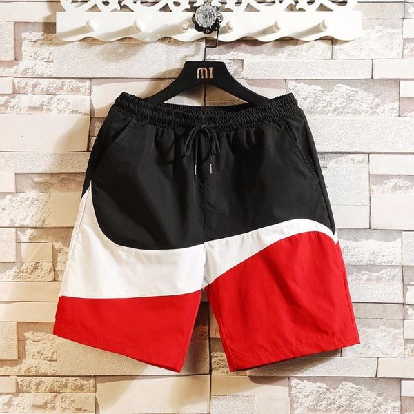 men's shorts summer new style casual color matching trendy five-point pants youth men's and women's sports loose shorts, White;black
men's shorts summer new style casual color matching trendy five-point pants youth men's and women's sports loose shorts, White;black