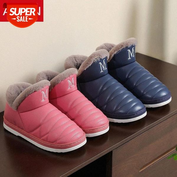 asifn pu leather home winter slippers for women men indoor slippers non-slip house thick bottom plush memory foam women's shoes #hm97, Black
asifn pu leather home winter slippers for women men indoor slippers non-slip house thick bottom plush memory foam women's shoes #hm97, Black