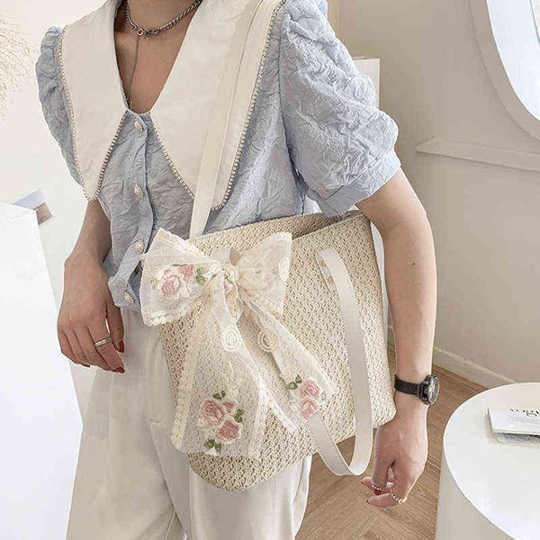 shopping bags designer bow shoulder women straw woven large capacity woman messenger summer beach women's 220301
shopping bags designer bow shoulder women straw woven large capacity woman messenger summer beach women's 220301