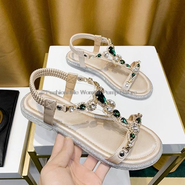 sandals 2021 women summer rhinestone crystal slip on elastic open toe beach shoes woman flat wedge female sandalias, Black
sandals 2021 women summer rhinestone crystal slip on elastic open toe beach shoes woman flat wedge female sandalias, Black