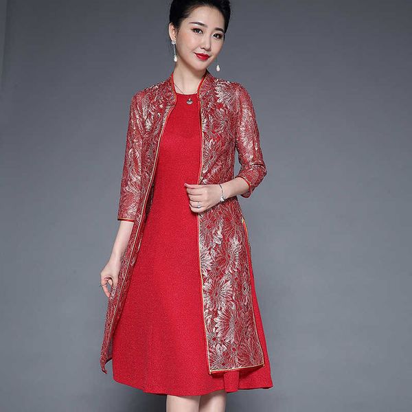 luxury evening dress spring summer 2021 embroidered middle-aged elderly large women's wedding banquet two-piece set 's and, Black;gray
luxury evening dress spring summer 2021 embroidered middle-aged elderly large women's wedding banquet two-piece set 's and, Black;gray