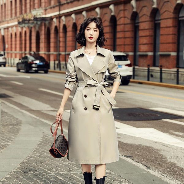women's trench coats casual coat for women fashion windbreaker winter clothes long autumn khaki jacket korean style oversize, Tan;black
women's trench coats casual coat for women fashion windbreaker winter clothes long autumn khaki jacket korean style oversize, Tan;black