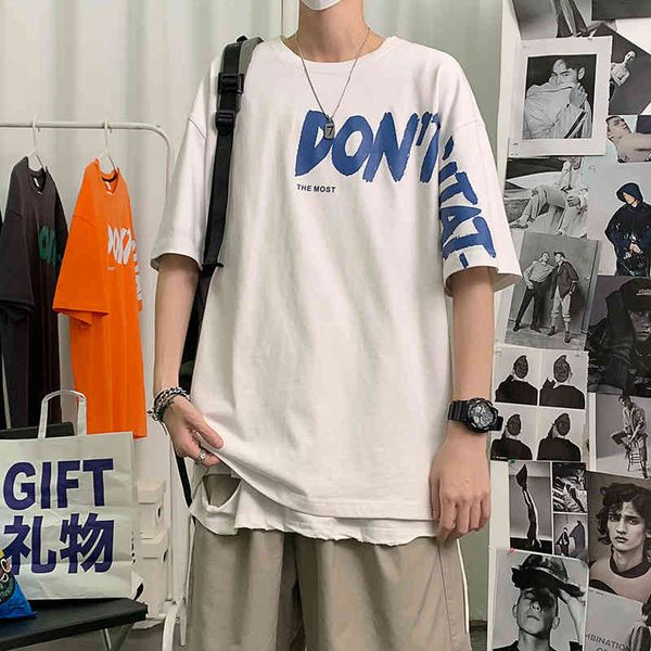 men's t shirt short sleeve 2021 summer pure cotton half versatile youth bottoming wear, White;black
men's t shirt short sleeve 2021 summer pure cotton half versatile youth bottoming wear, White;black