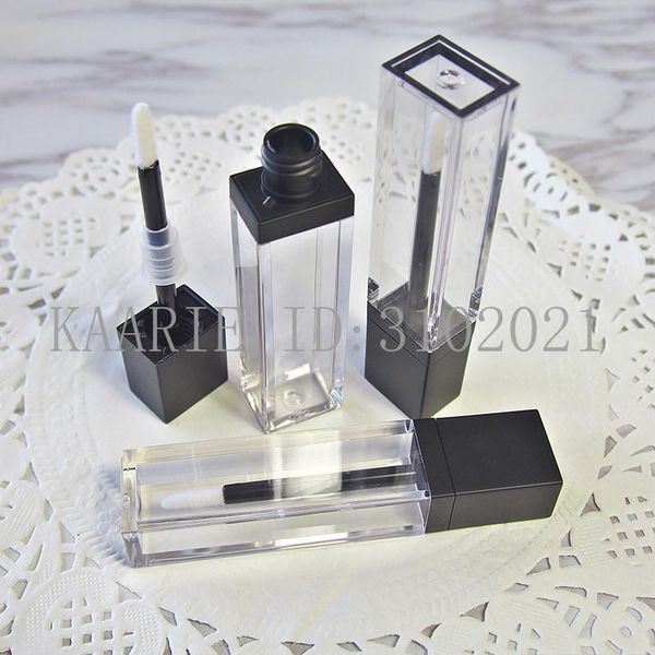 storage bottles & jars 7ml empty plastic clear portable lip gloss tube with frosted black lip,square cosmetic liquid paint oil refillable co
storage bottles & jars 7ml empty plastic clear portable lip gloss tube with frosted black lip,square cosmetic liquid paint oil refillable co