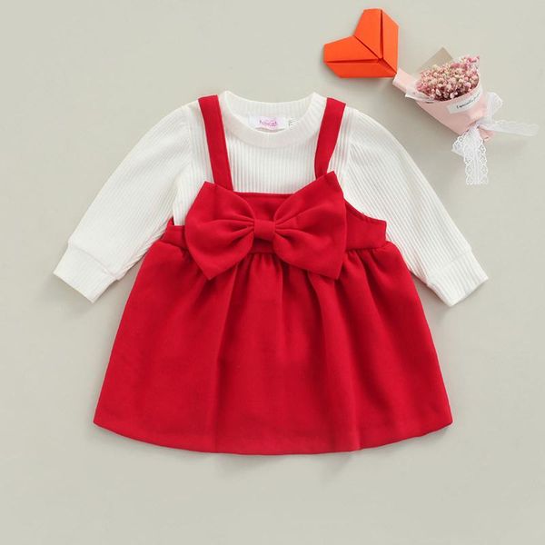 clothing sets focusnorm 2pcs lovely infant baby girls clothes 0-3y long sleeve solid pullover +bowknot suspender dress, White
clothing sets focusnorm 2pcs lovely infant baby girls clothes 0-3y long sleeve solid pullover +bowknot suspender dress, White
