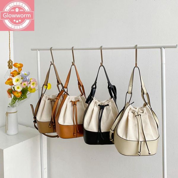 casual canvas bucket bag for women designer drawstring handbags luxury pu leather patchwork shoulder crossbody bags large tote
casual canvas bucket bag for women designer drawstring handbags luxury pu leather patchwork shoulder crossbody bags large tote