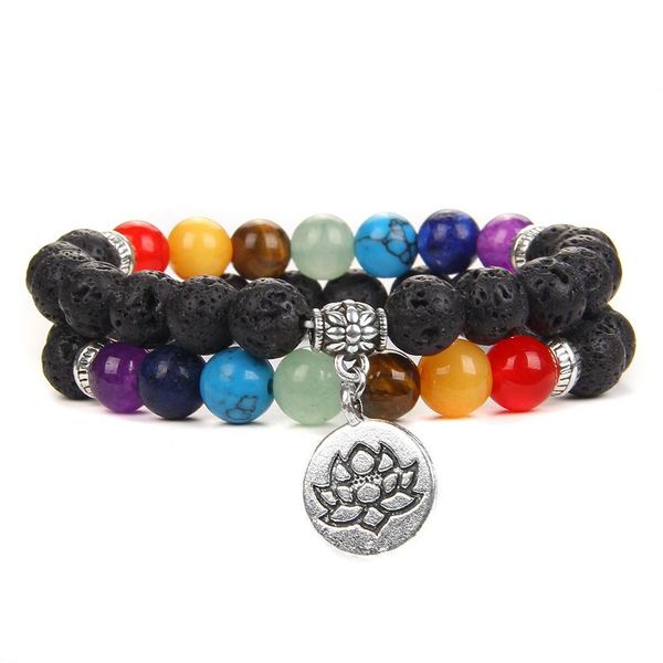 beaded, strands 7 chakra bracelet women men yoga balance buddha reiki prayer beads bracelets 8mm natural stone lava beaded jewrelry, Black
beaded, strands 7 chakra bracelet women men yoga balance buddha reiki prayer beads bracelets 8mm natural stone lava beaded jewrelry, Black