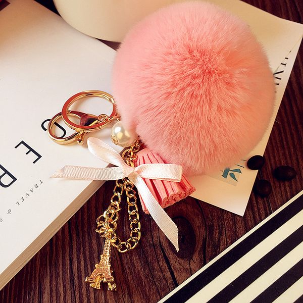 10pieces/lot fashion rex rabbit fur ball key chain fur pom pom bag charm accessories bowknot tower pendant key holder gift jewelry, Silver
10pieces/lot fashion rex rabbit fur ball key chain fur pom pom bag charm accessories bowknot tower pendant key holder gift jewelry, Silver