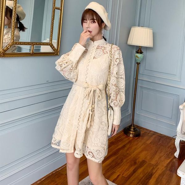 casual dresses 2021 autumn dress fashion women stand lantern sleeve button lace hollow out sashes solid color elegant mini, Black;gray
casual dresses 2021 autumn dress fashion women stand lantern sleeve button lace hollow out sashes solid color elegant mini, Black;gray