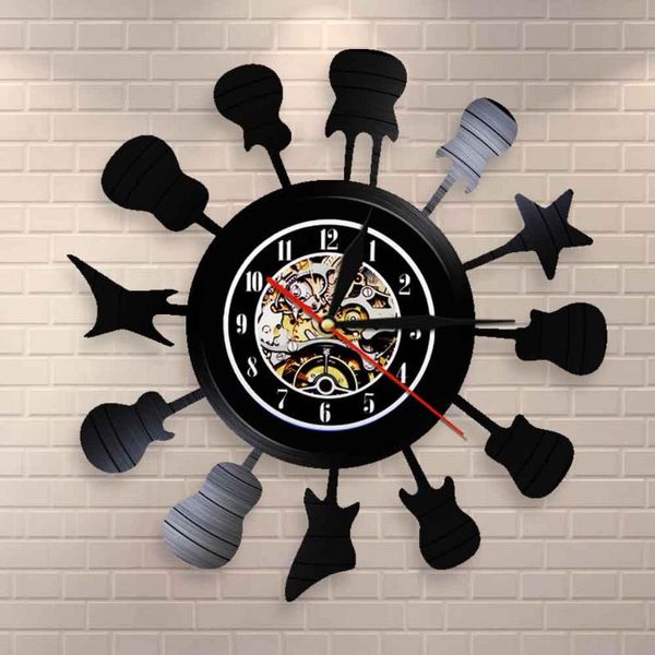 circle of guitars record wall clock rock n roll gift acoustic guitar silhouette in a circle music room wall art clock
circle of guitars record wall clock rock n roll gift acoustic guitar silhouette in a circle music room wall art clock