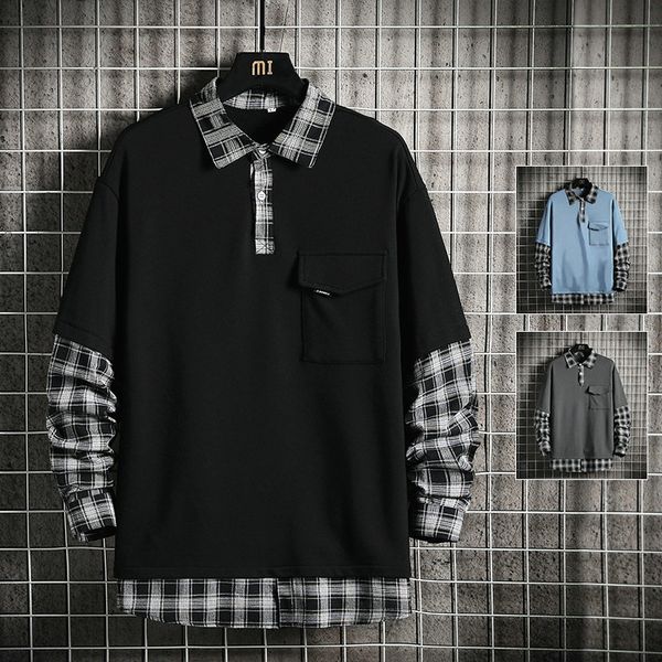 men's casual shirts 2021 patchwork black sweatshirt men's hoodies spring autumn hoody streetwear clothes j928, White;black 
men's casual shirts 2021 patchwork black sweatshirt men's hoodies spring autumn hoody streetwear clothes j928, White;black