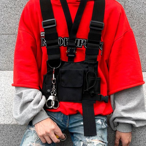 waist bags fashion men chest rig bag hip hop adjustable waistcoat with pockets jacket streetwear tactical hunting
waist bags fashion men chest rig bag hip hop adjustable waistcoat with pockets jacket streetwear tactical hunting